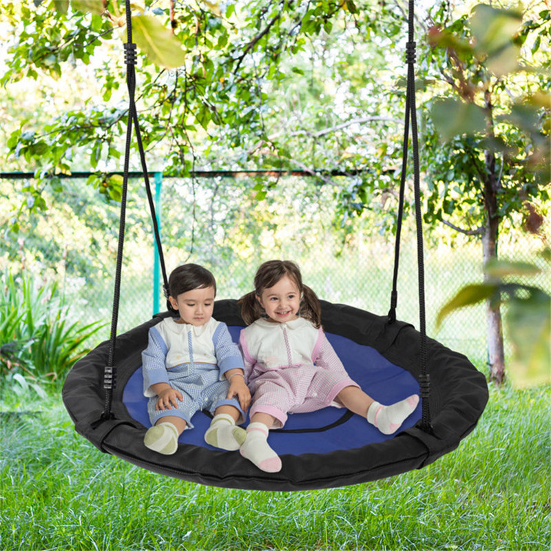 Onewell 40" Flying Saucer Tree Swing Indoor/Outdoor Round Mat Tree